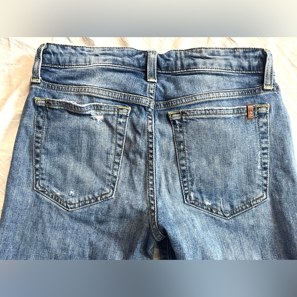 Joe’s Jeans Distressed Cuff Crop Women’s Blue Jeans Waist Size 26 - Picture 15 of 16